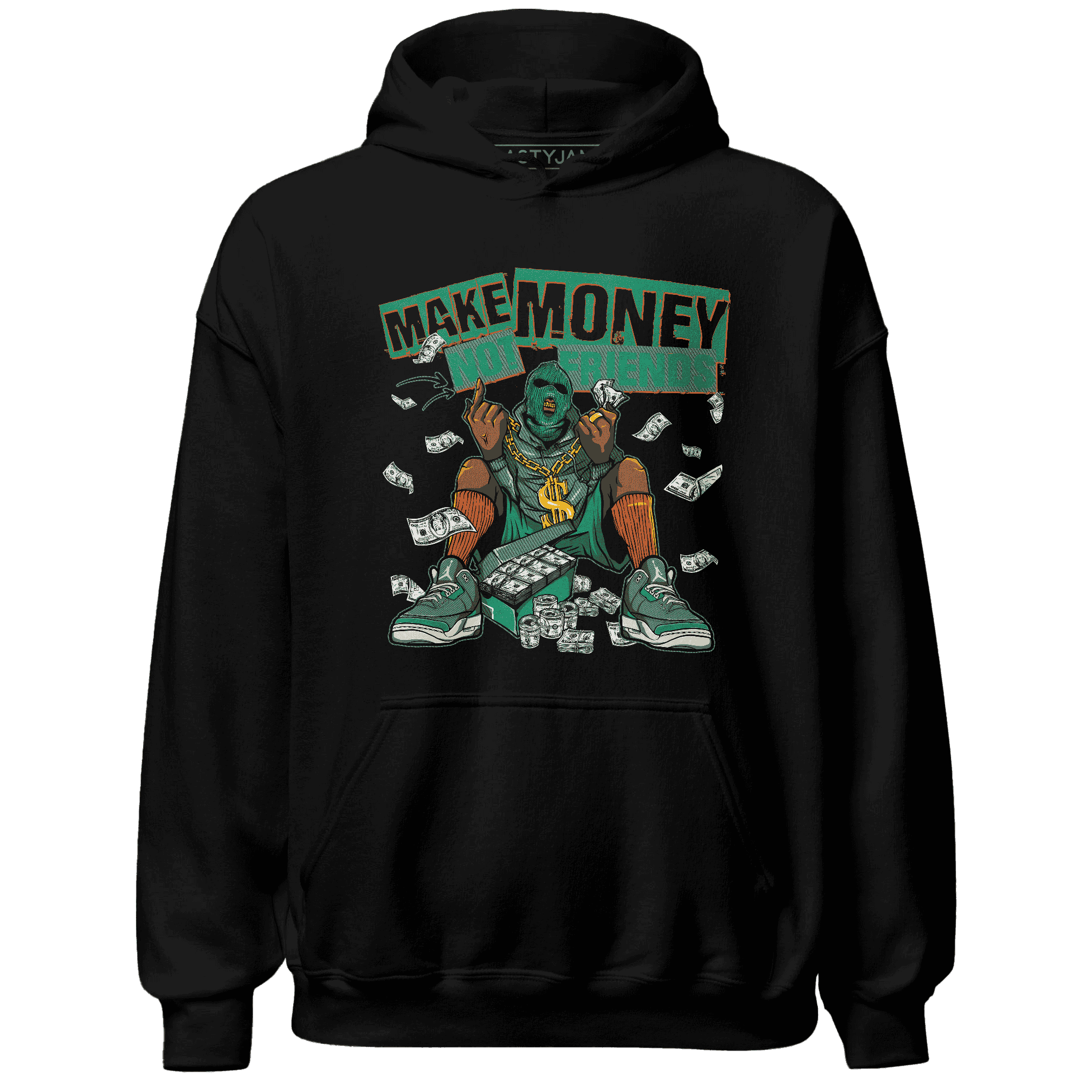 Nina CN Abney 3s Hoodie Match Make Money Not Friends - NastyJamz