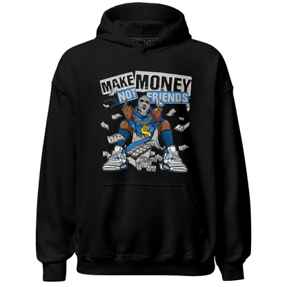 Industrial Blue 4s Hoodie Match Make Money Not Friends - NastyJamz
