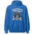 Industrial Blue 4s Hoodie Match Make Money Not Friends - NastyJamz