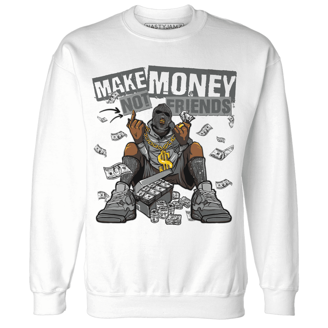 Paris Olympicsss 4s Sweatshirt Match Make Money Not Friends - NastyJamz