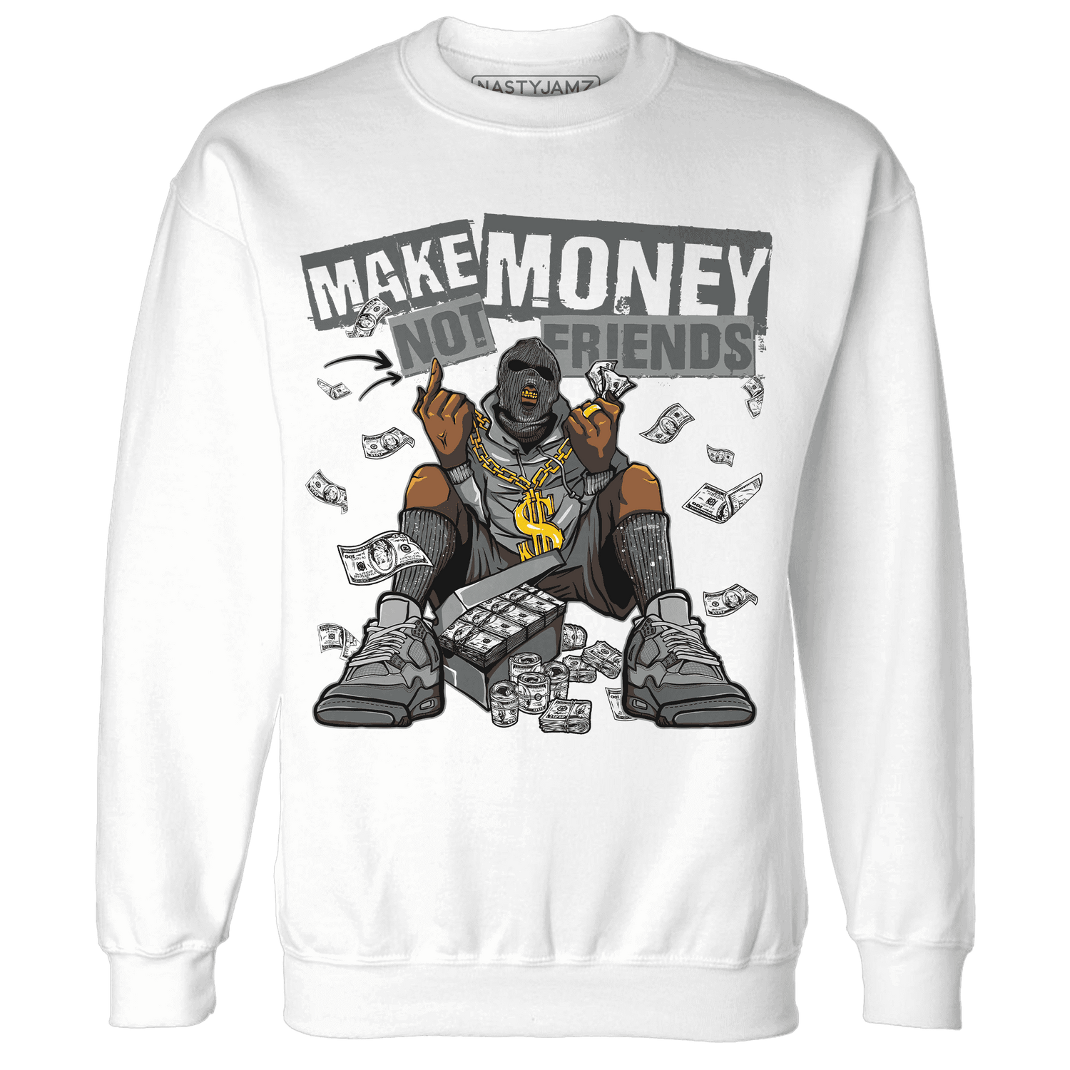 Paris Olympicsss 4s Sweatshirt Match Make Money Not Friends - NastyJamz