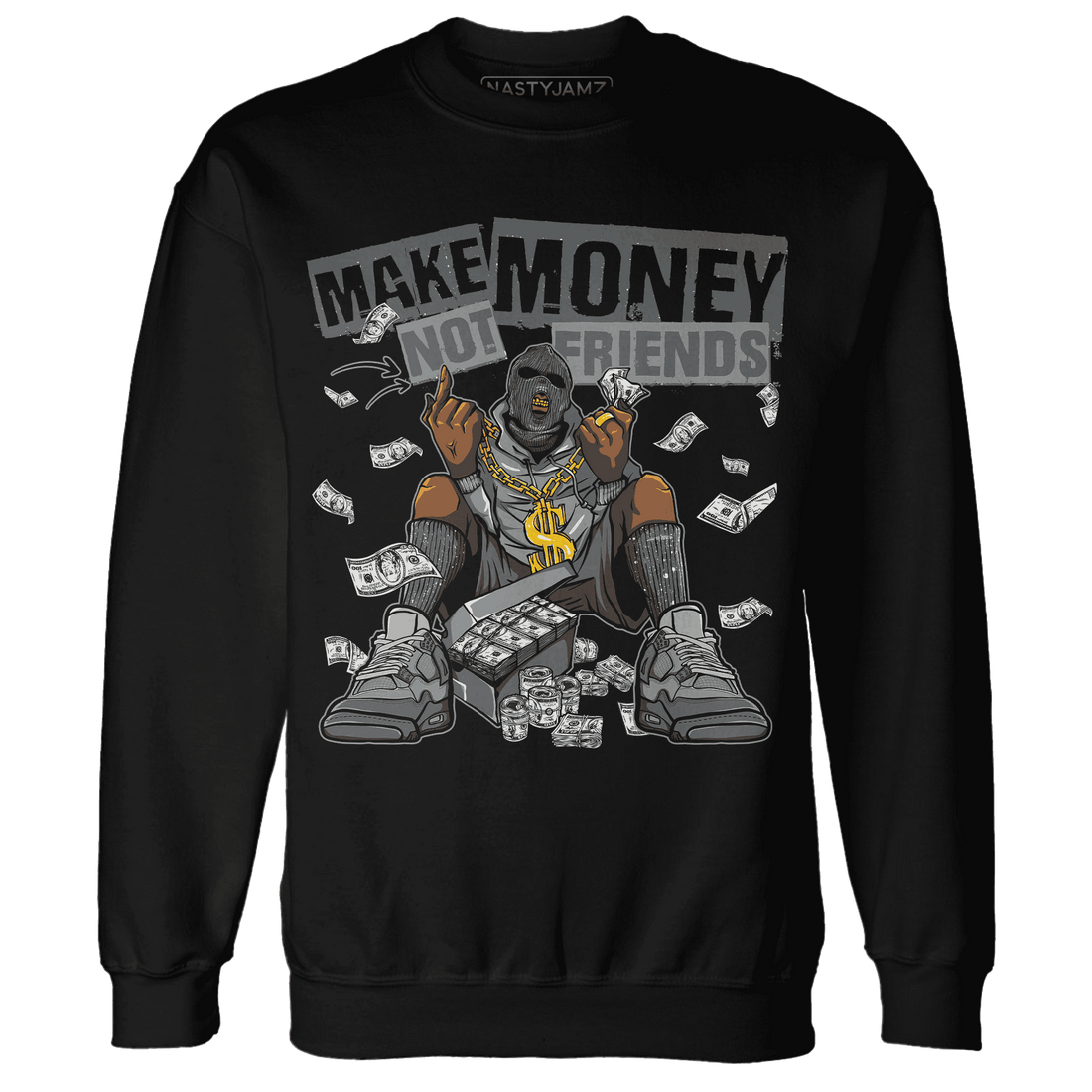 Paris Olympicsss 4s Sweatshirt Match Make Money Not Friends - NastyJamz