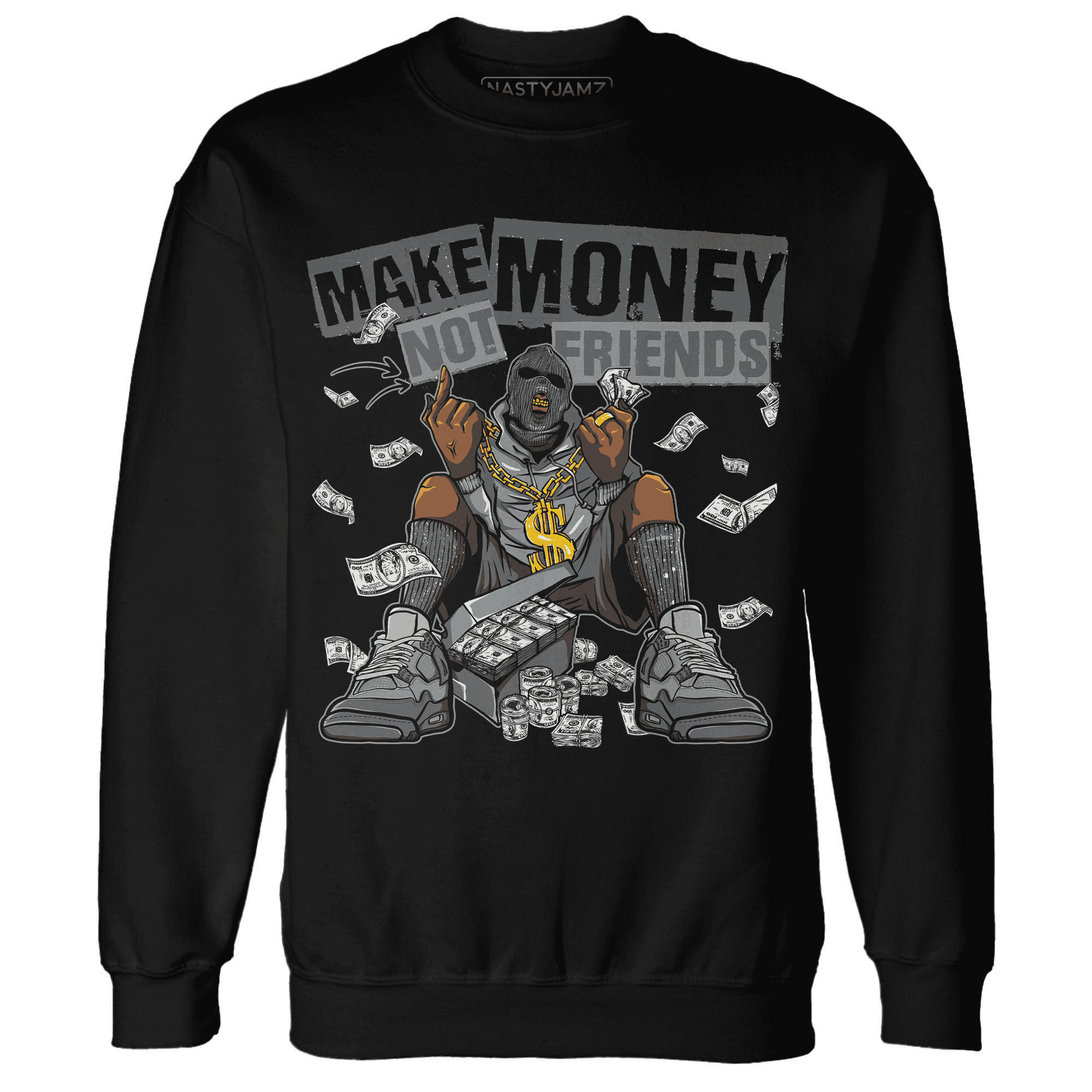 Paris Olympicsss 4s Sweatshirt Match Make Money Not Friends - NastyJamz