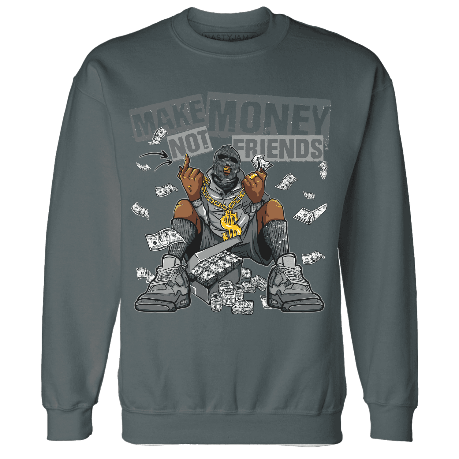 Paris Olympicsss 4s Sweatshirt Match Make Money Not Friends - NastyJamz