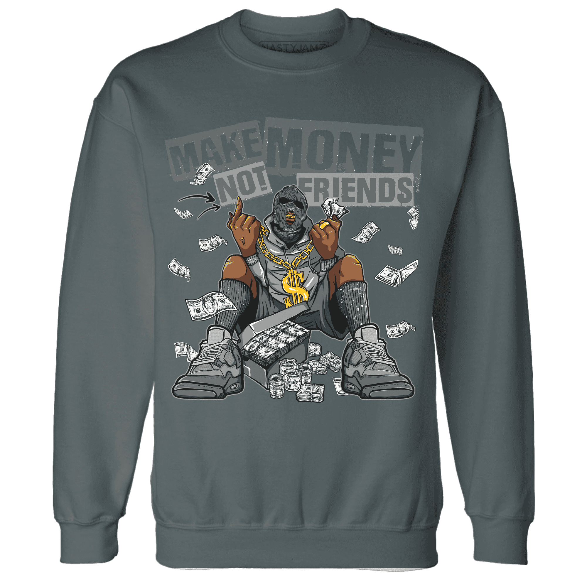 Paris Olympicsss 4s Sweatshirt Match Make Money Not Friends - NastyJamz