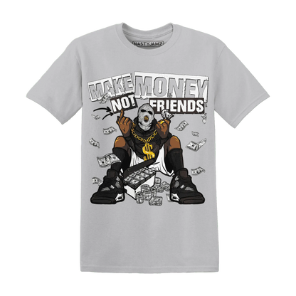 White-Thunder-4s-T-Shirt-Match-Make-Money-Not-Friends