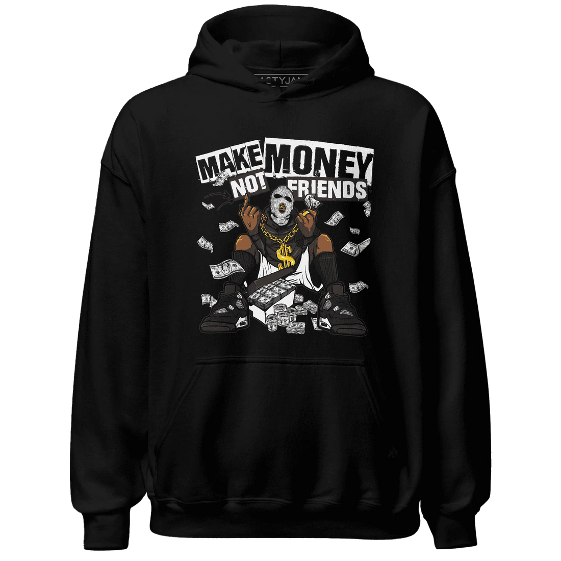 White-Thunder-4s-Hoodie-Match-Make-Money-Not-Friends