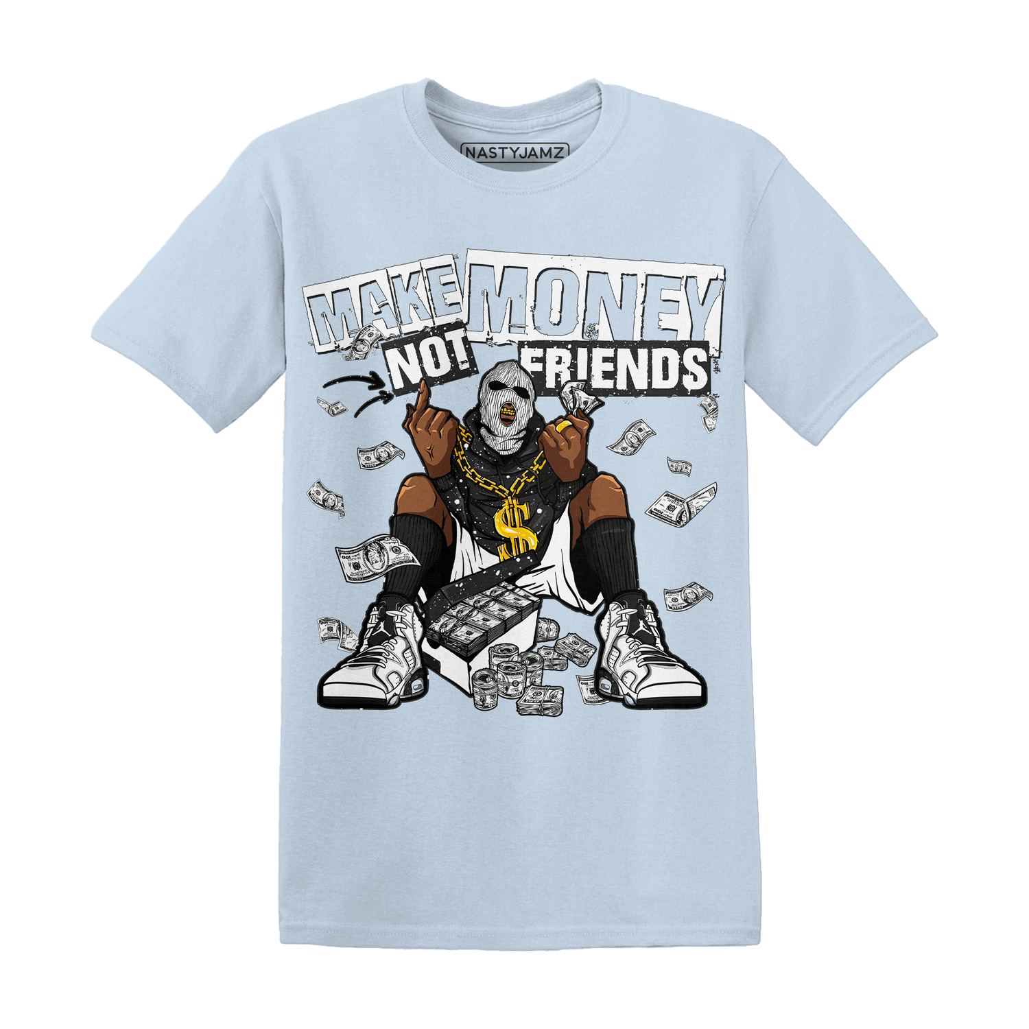 Reverse Oreo 6s T Shirt Match Make Money Not Friends - NastyJamz