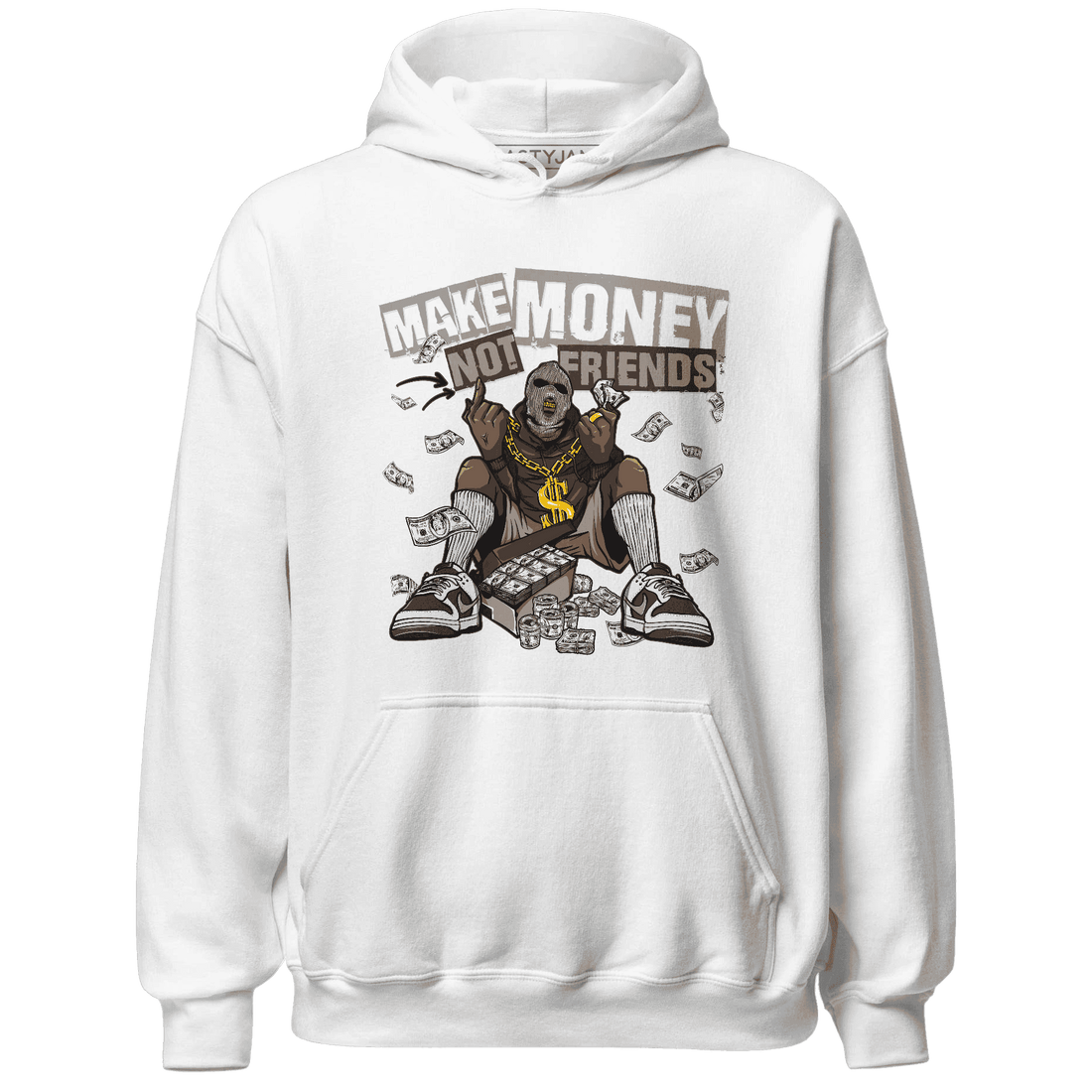 Dunk Low Baroque Brown Hoodie Match Make Money Not Friends - NastyJamz