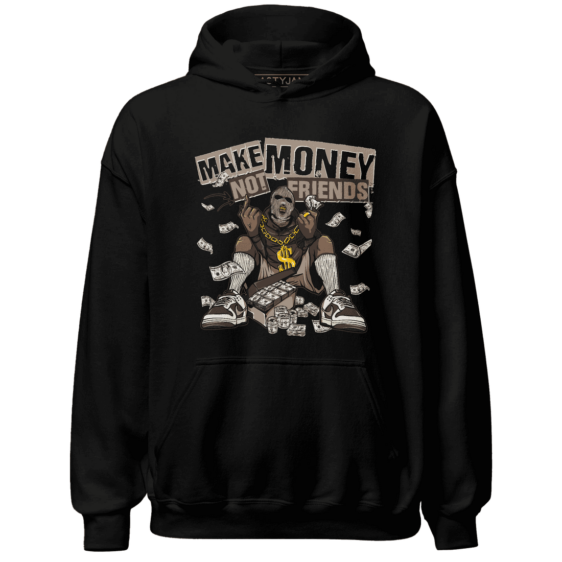 Dunk Low Baroque Brown Hoodie Match Make Money Not Friends - NastyJamz
