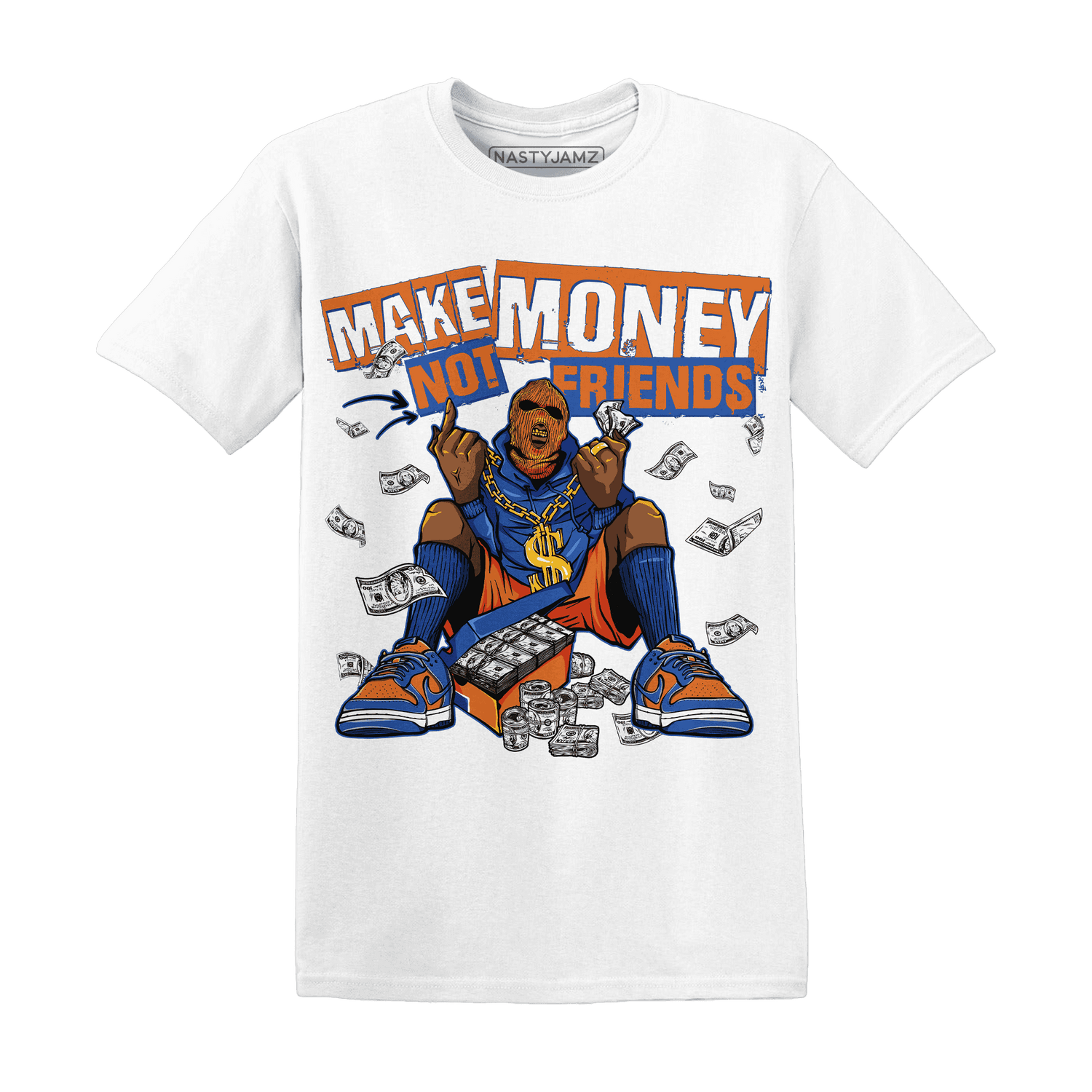 Dunk Low Knicks T Shirt Match Make Money Not Friends - NastyJamz