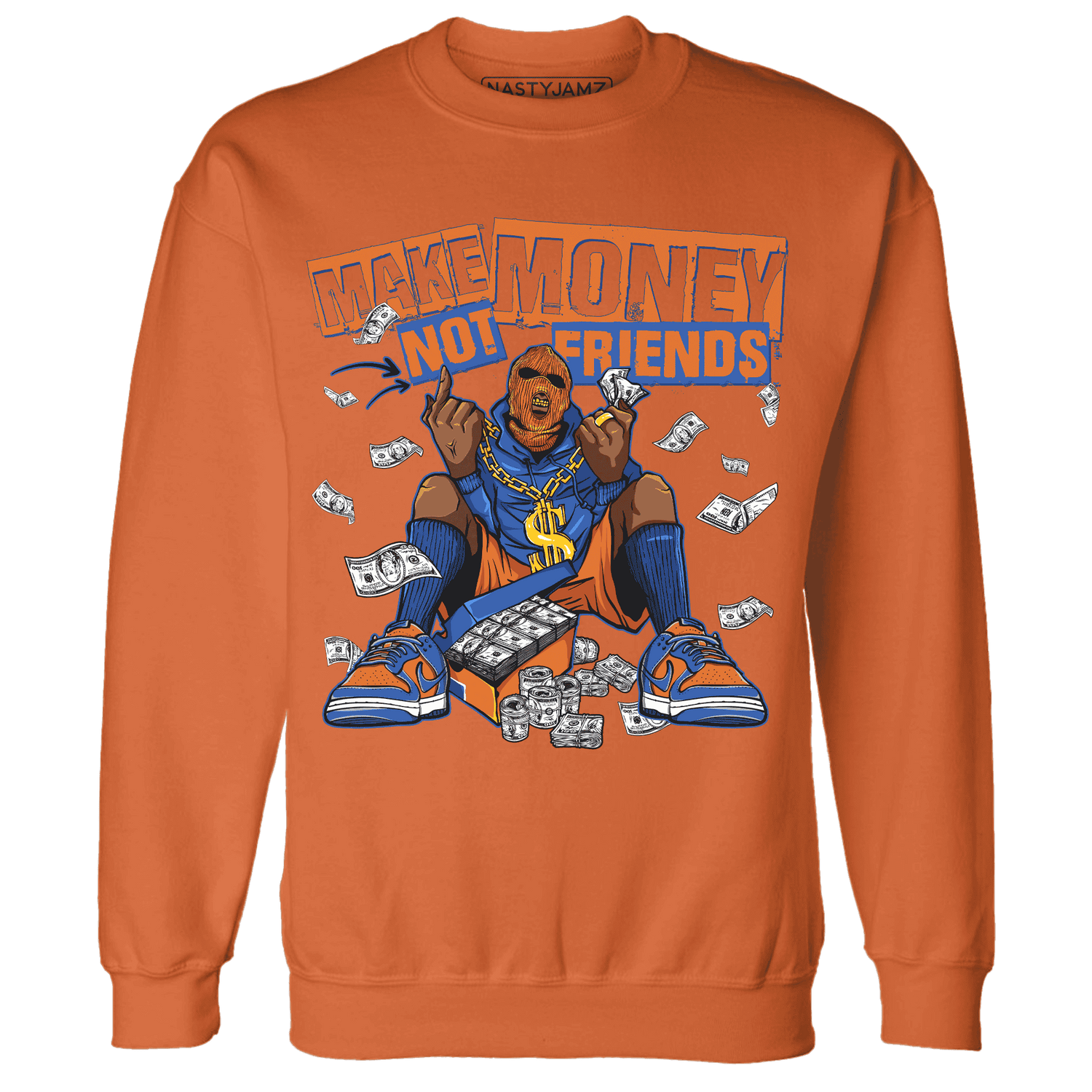 Dunk Low Knicks Sweatshirt Match Make Money Not Friends - NastyJamz