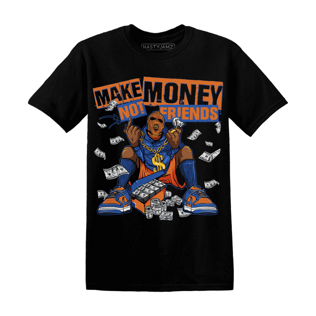 Dunk Low Knicks T Shirt Match Make Money Not Friends - NastyJamz