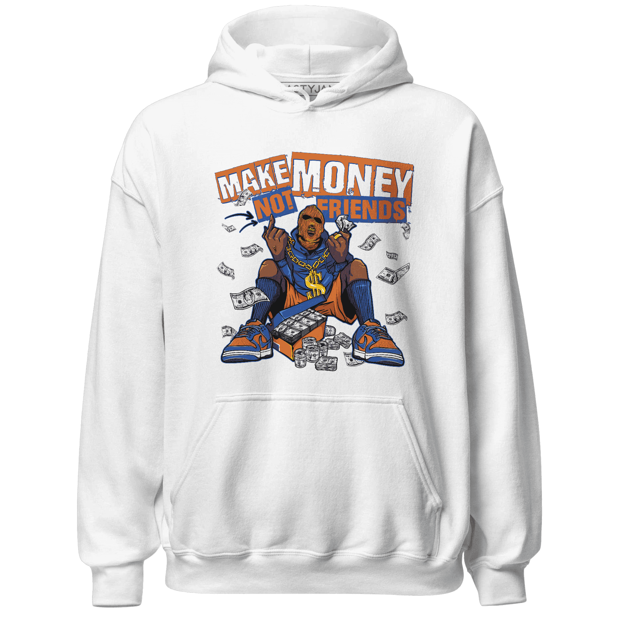 Dunk Low Knicks Hoodie Match Make Money Not Friends - NastyJamz