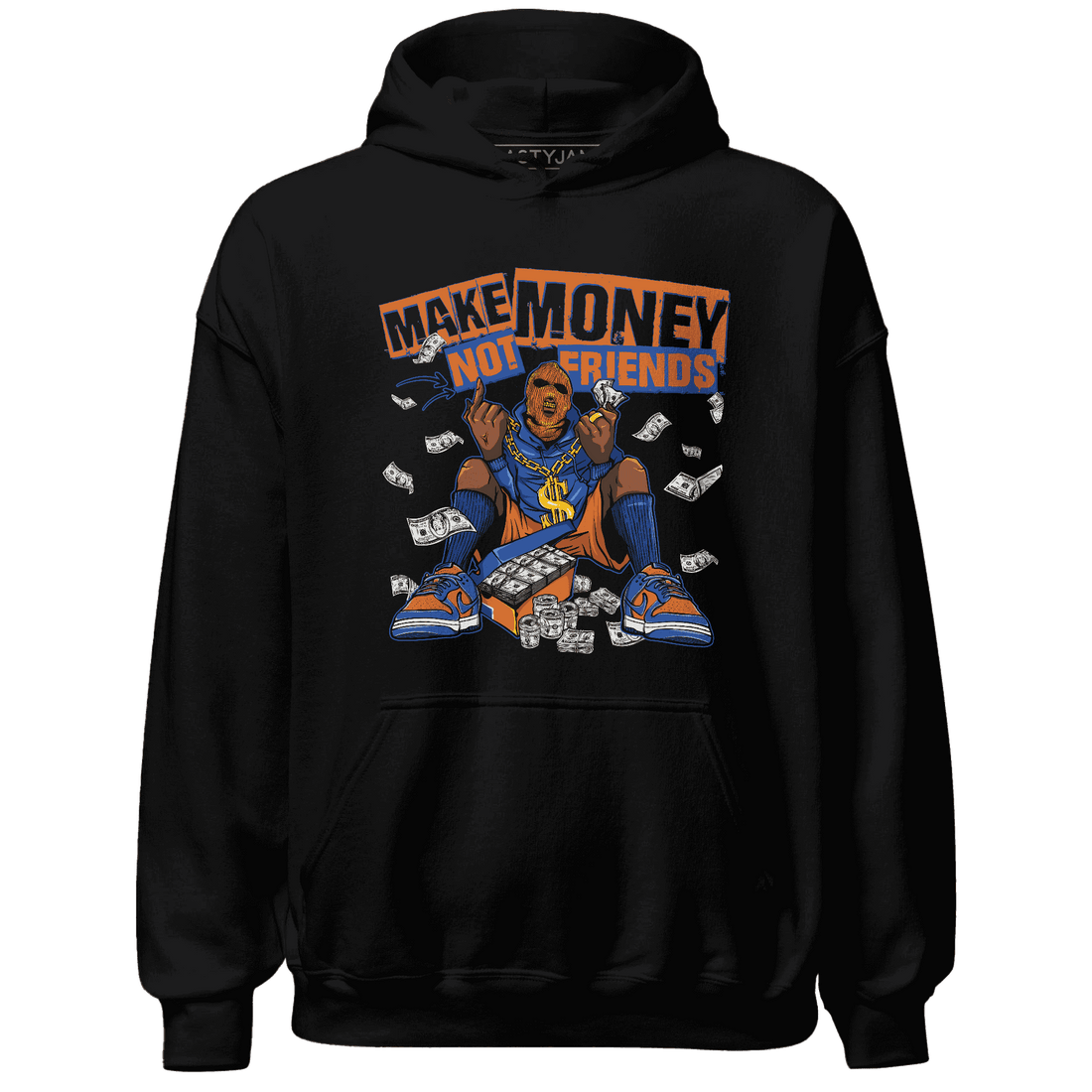 Dunk Low Knicks Hoodie Match Make Money Not Friends - NastyJamz