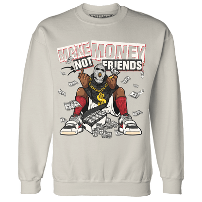 Jumman Jack University Red Sweatshirt Match Make Money Not Friends - NastyJamz