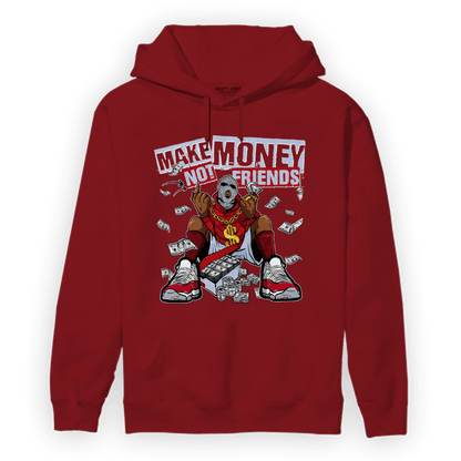 Cherry 11s Hoodie Match Make Money Not Friends - NastyJamz