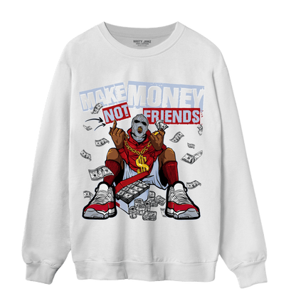 Cherry 11s Sweatshirt Match Make Money Not Friends - NastyJamz