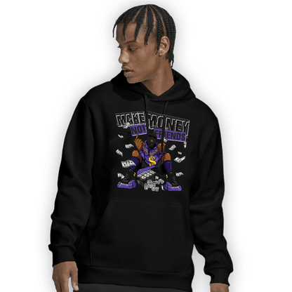Field Purple 12s Hoodie Match Make Money Not Friends - NastyJamz