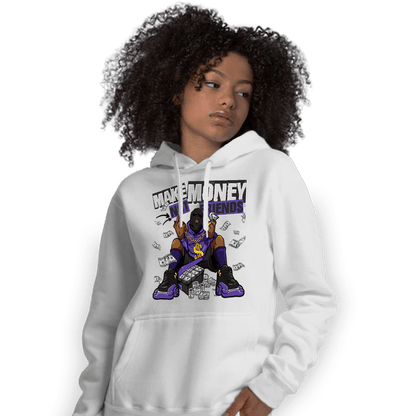 Field Purple 12s Hoodie Match Make Money Not Friends - NastyJamz