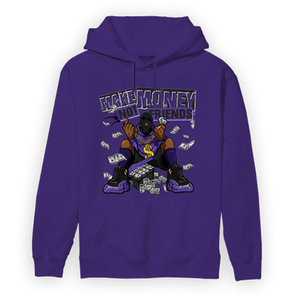 Field Purple 12s Hoodie Match Make Money Not Friends - NastyJamz
