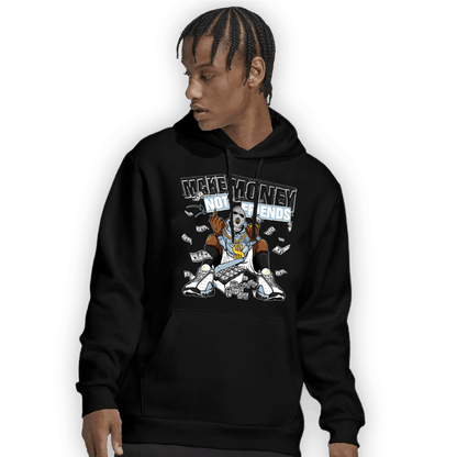 Blue Grey 13s Hoodie Match Make Money Not Friends - NastyJamz