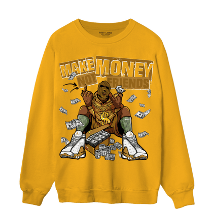 Wheat 13s Sweatshirt Match Make Money Not Friends - NastyJamz