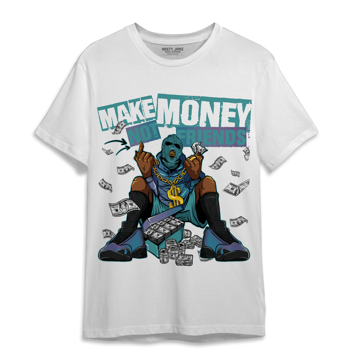 Low Love Letter 14s T Shirt Match Make Money Not Friends - NastyJamz