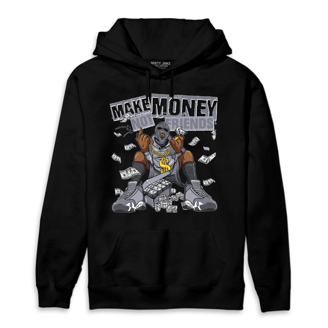 Stealth 14s Hoodie Match Make Money Not Friends - NastyJamz