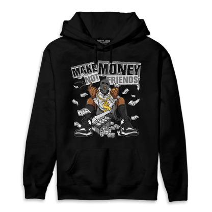 Retro High OG Black White 1s Hoodie Match Make Money Not Friends - NastyJamz