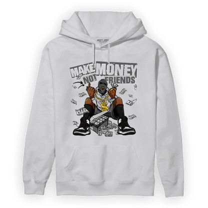 Retro High OG Black White 1s Hoodie Match Make Money Not Friends - NastyJamz