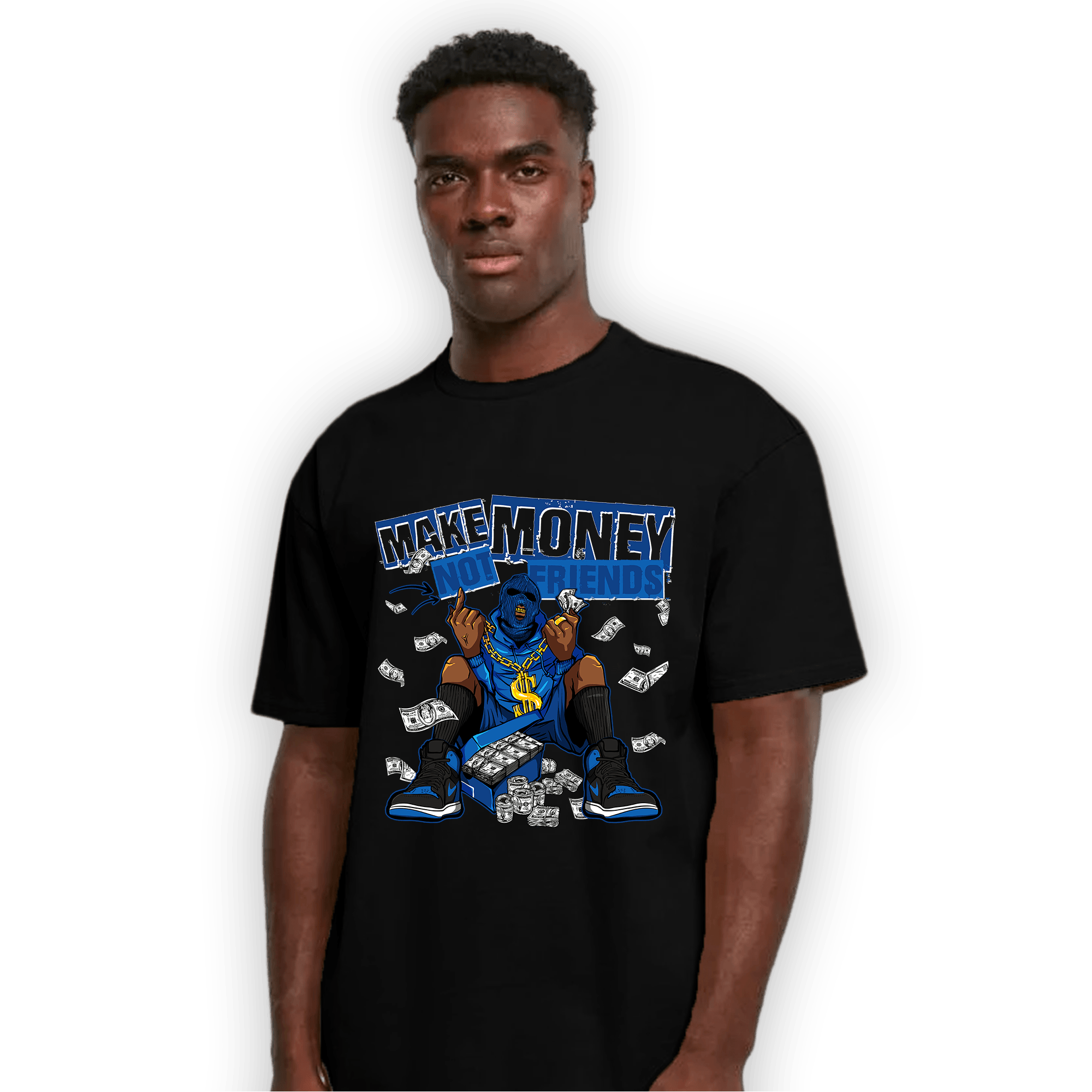 Royal Reimagined 1s T Shirt Match Make Money Not Friends - NastyJamz