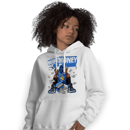 University Blue Toe 1s Hoodie Match Make Money Not Friends - NastyJamz