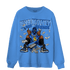 University Blue Toe 1s Sweatshirt Match Make Money Not Friends - NastyJamz
