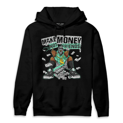 Green Glow 3s Hoodie Match Make Money Not Friends - NastyJamz