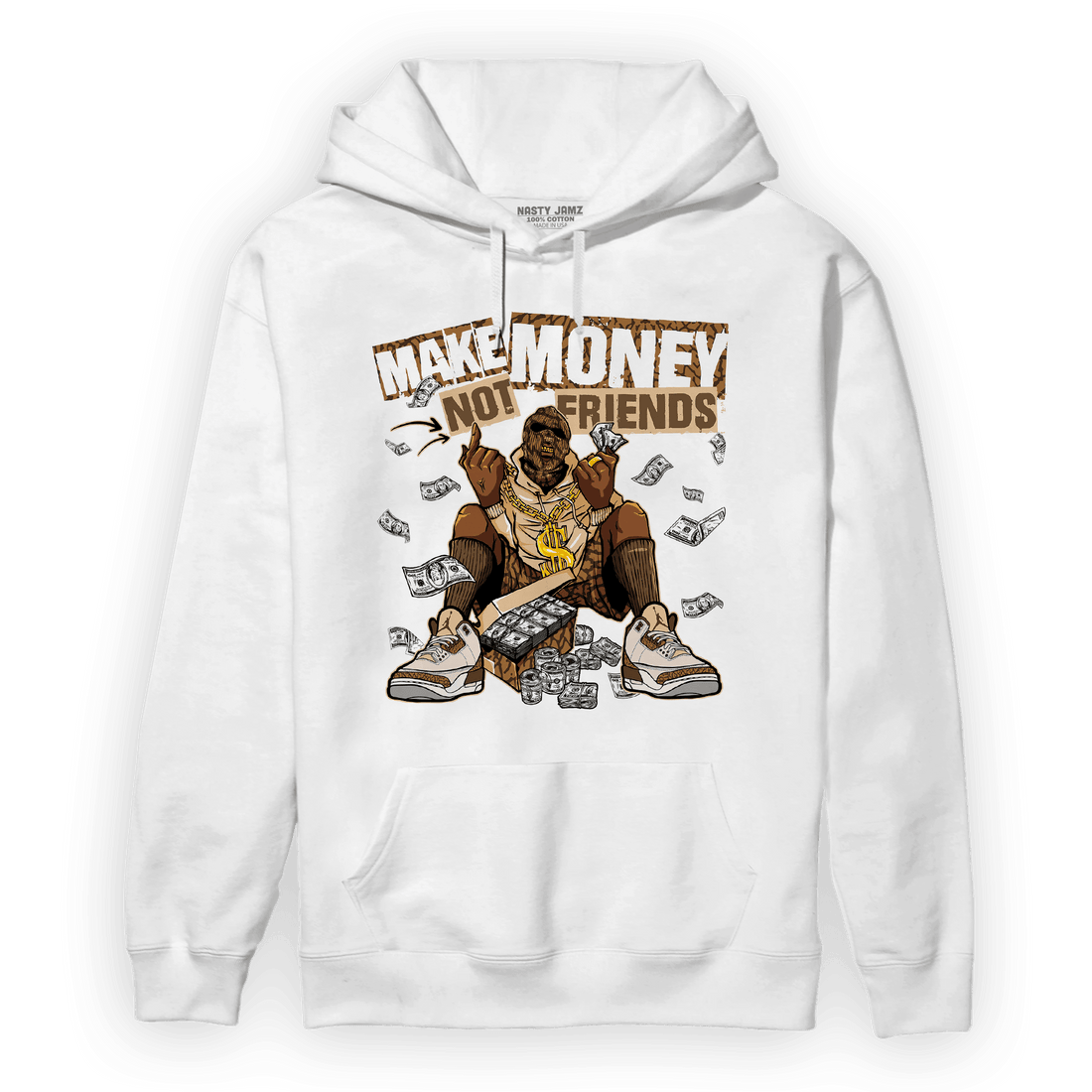 Palomino 3s Hoodie Match Make Money Not Friends - NastyJamz