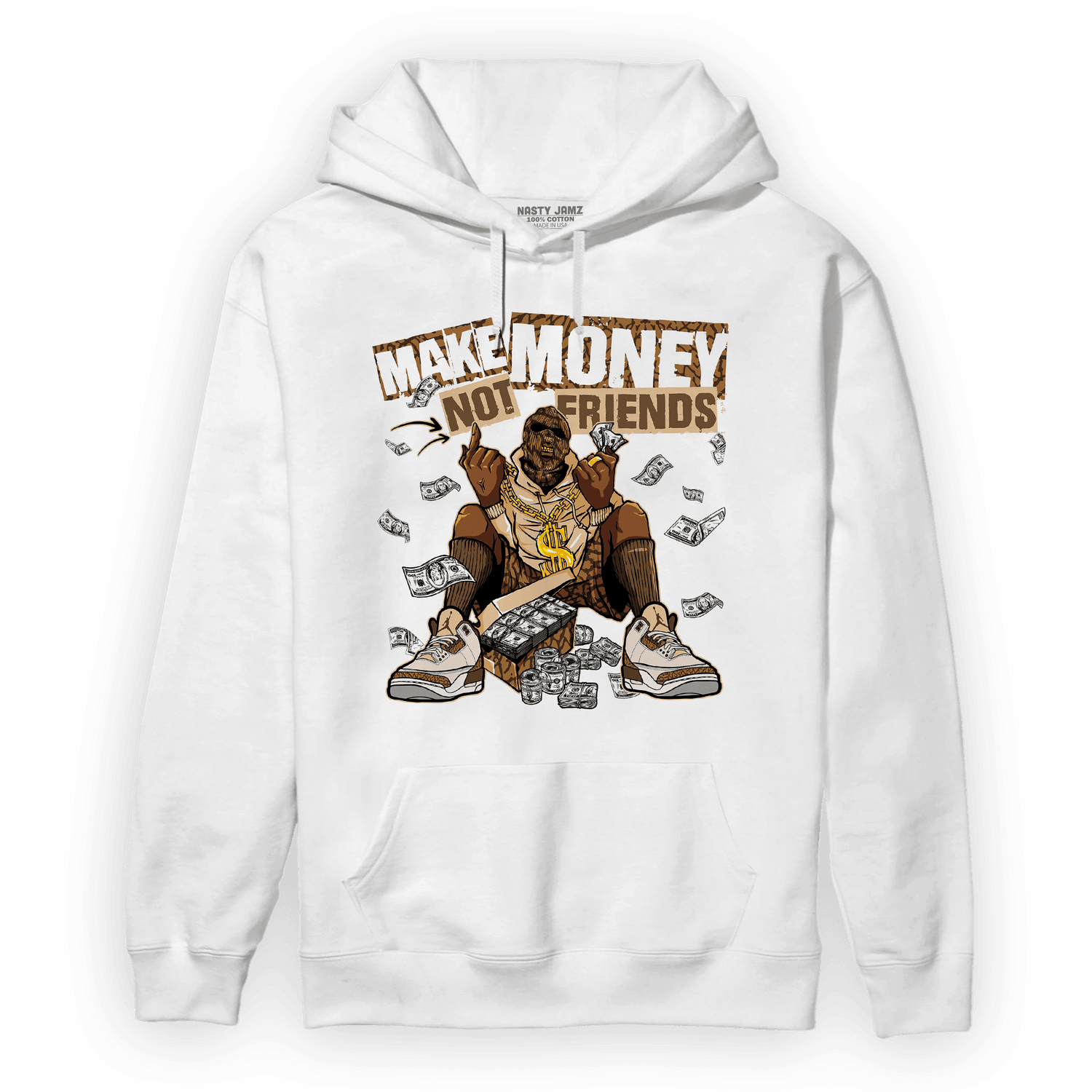 Palomino 3s Hoodie Match Make Money Not Friends - NastyJamz