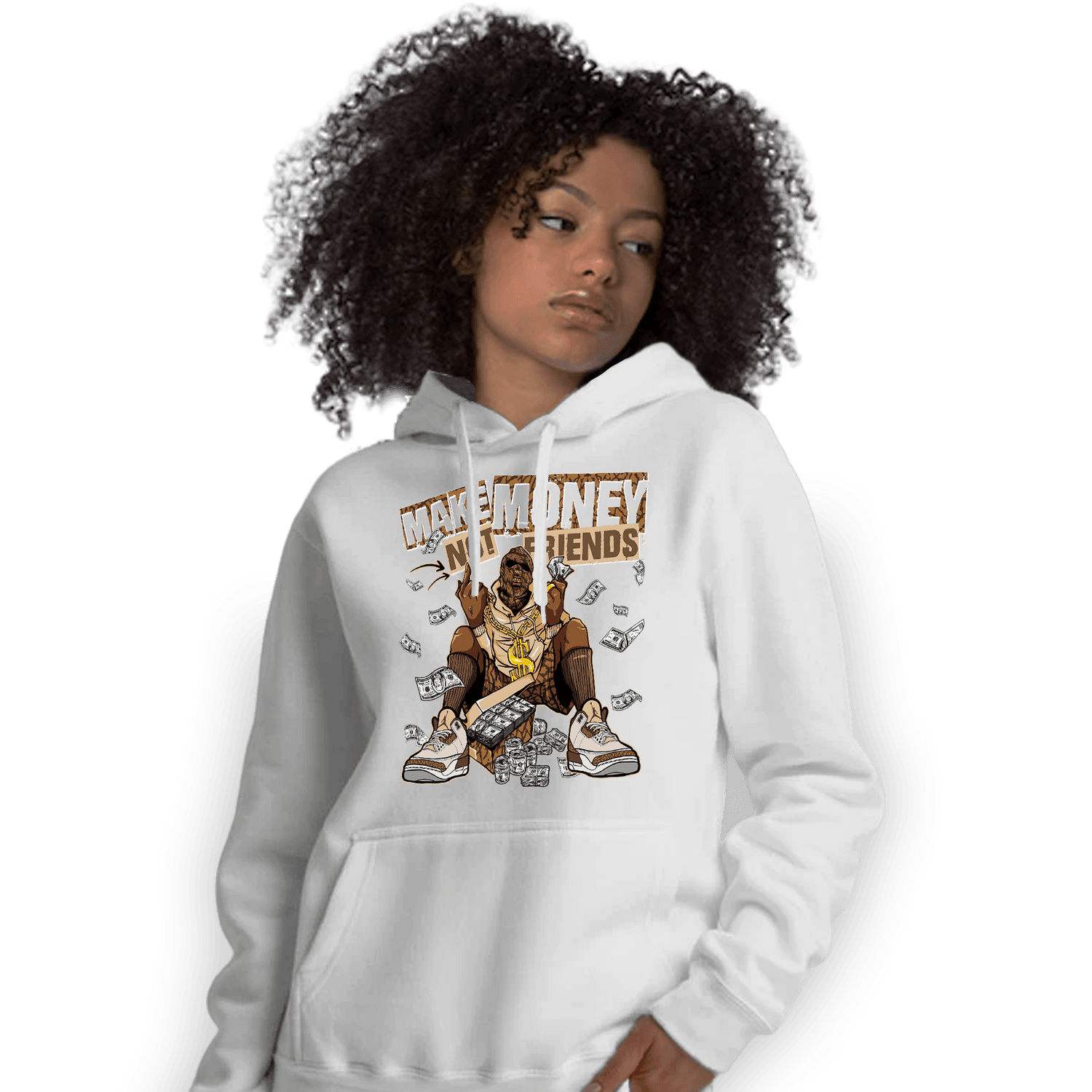 Palomino 3s Hoodie Match Make Money Not Friends - NastyJamz