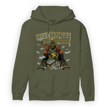 SE Craft Medium Olive 4s Hoodie Match Make Money Not Friends - NastyJamz