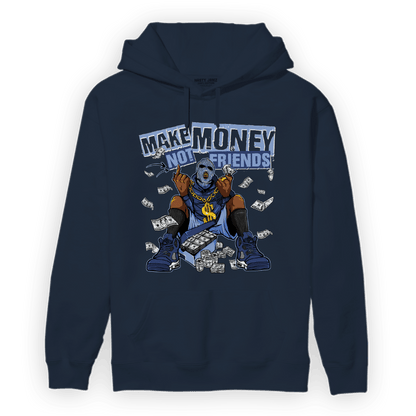 Midnight Navy 5s Hoodie Match Make Money Not Friends - NastyJamz