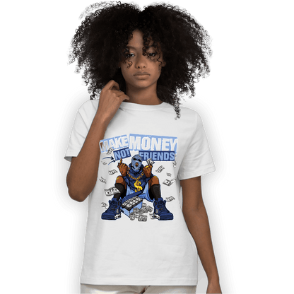 Midnight Navy 5s T Shirt Match Make Money Not Friends - NastyJamz