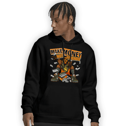 Olive 5s Hoodie Match Make Money Not Friends - NastyJamz
