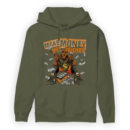 Olive 5s Hoodie Match Make Money Not Friends - NastyJamz