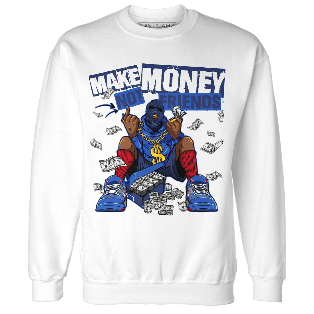 KB 4 Protro Philly Sweatshirt Match Make Money Not Friends - NastyJamz