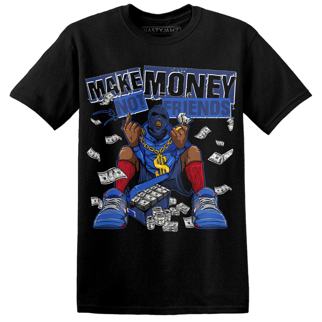 KB 4 Protro Philly T Shirt Match Make Money Not Friends - NastyJamz