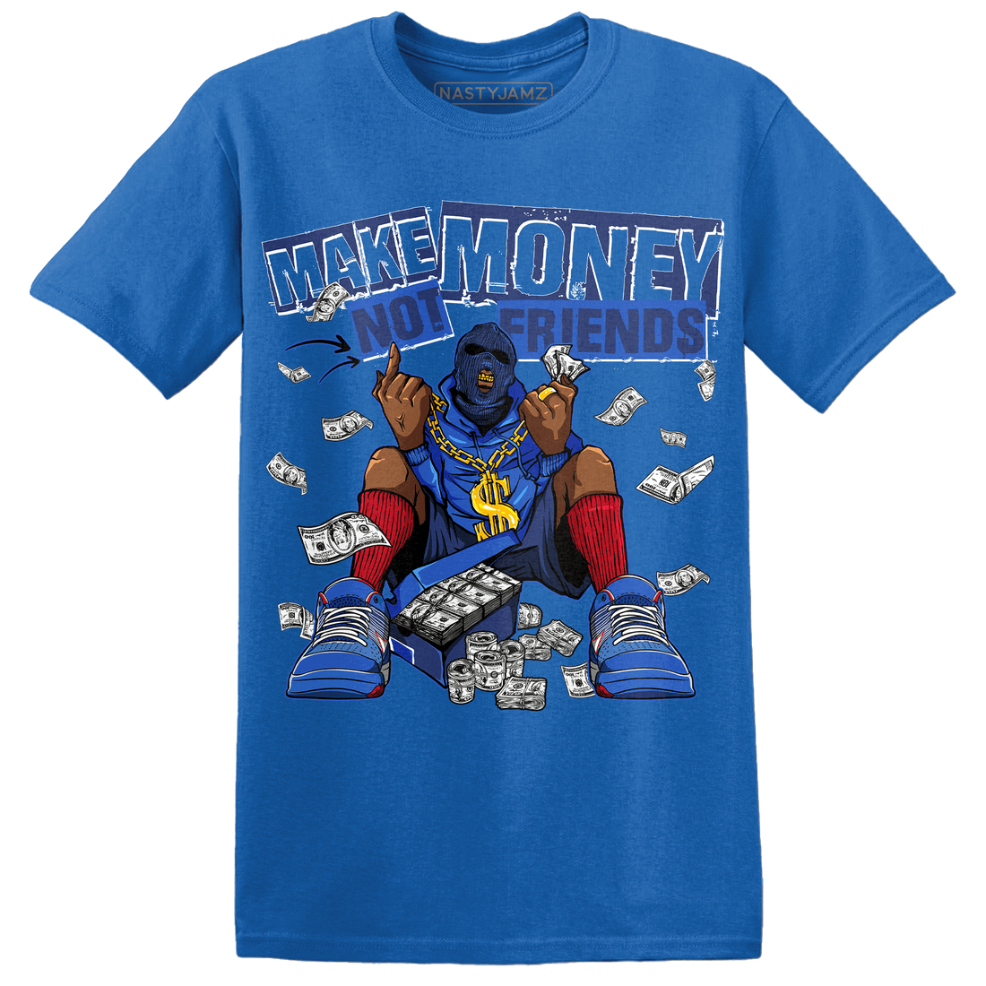 KB 4 Protro Philly T Shirt Match Make Money Not Friends - NastyJamz