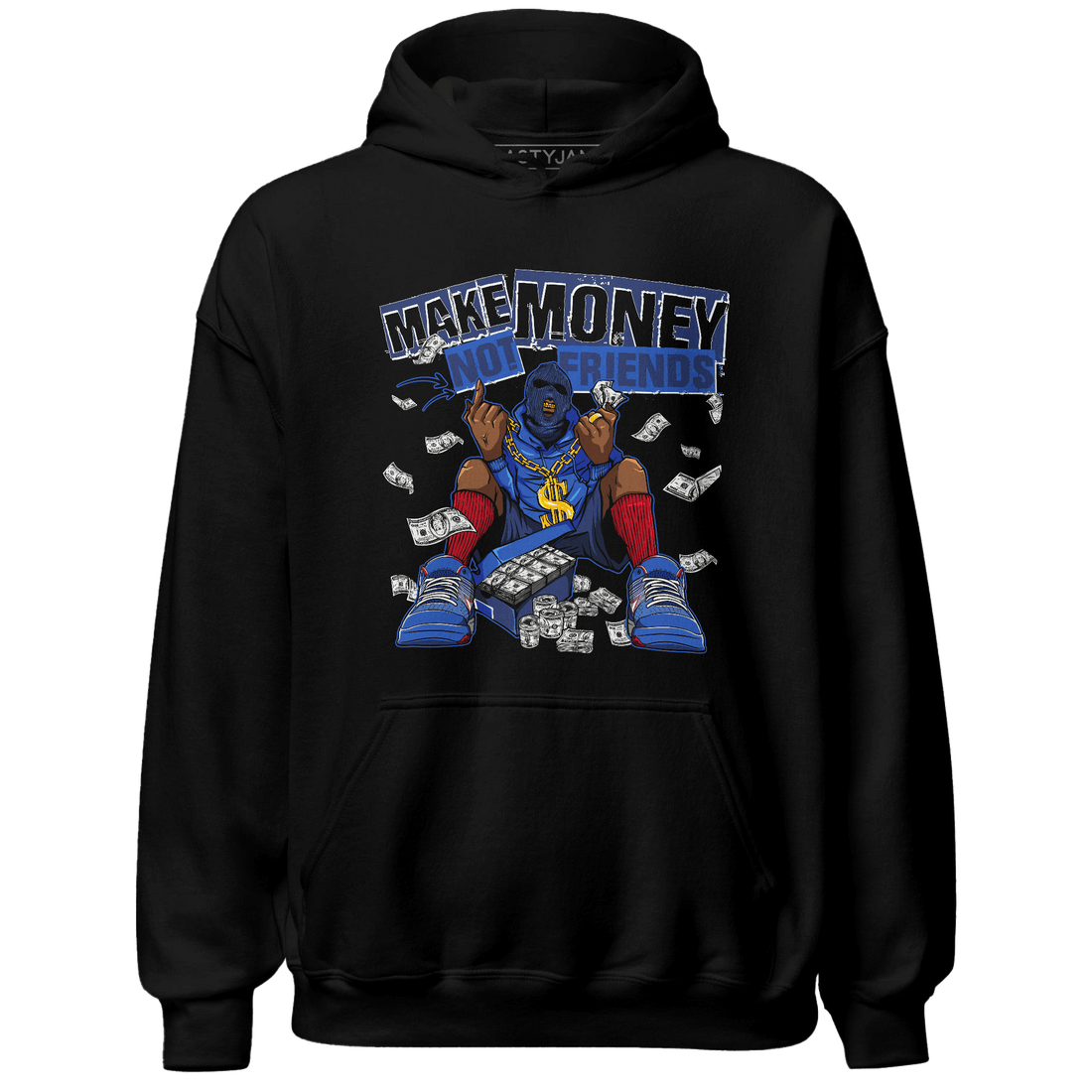 KB 4 Protro Philly Hoodie Match Make Money Not Friends - NastyJamz
