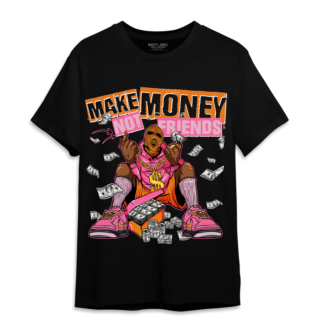 SB Dunk Blossom T Shirt Match Make Money Not Friends - NastyJamz