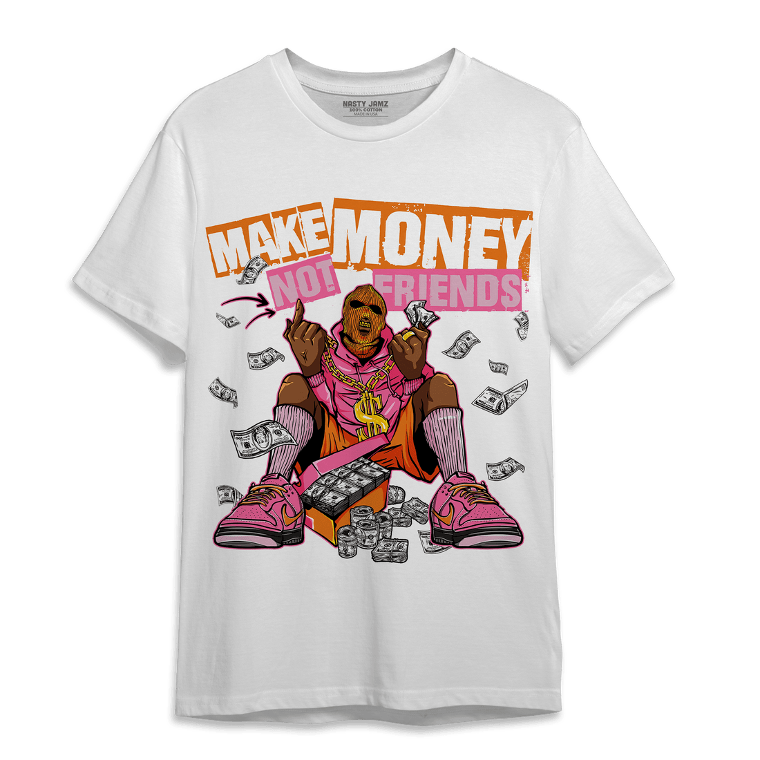 SB Dunk Blossom T Shirt Match Make Money Not Friends - NastyJamz