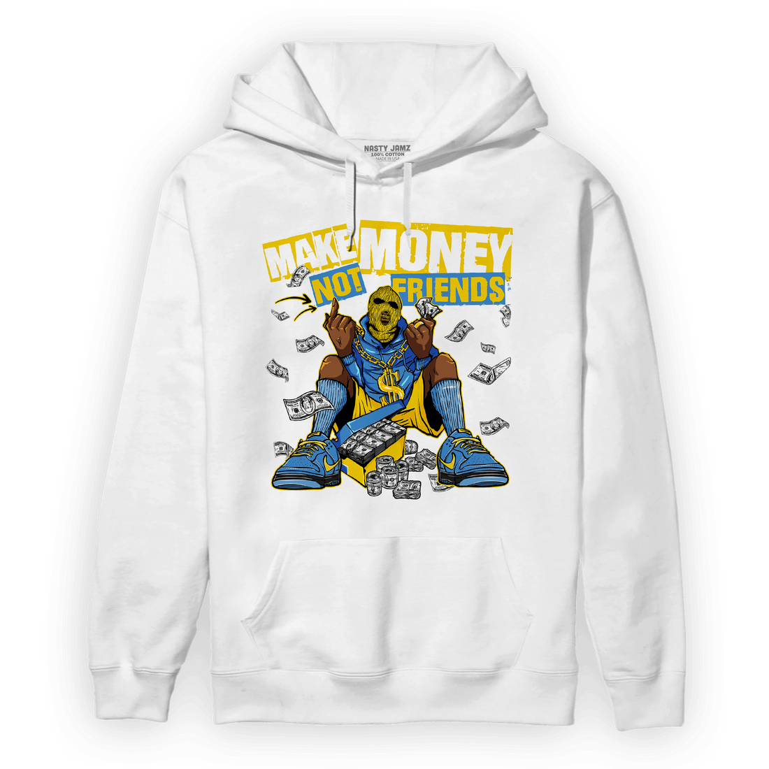 SB Dunk Bubbles Hoodie Match Make Money Not Friends - NastyJamz